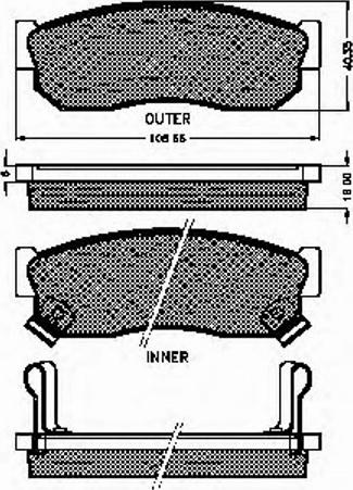 Spidan 31066 - Brake Pad Set, disc brake autospares.lv