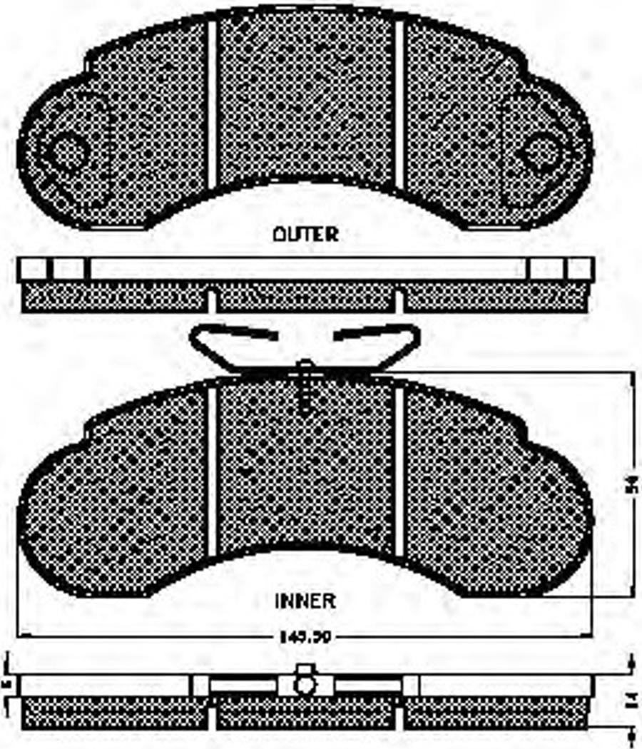 Spidan 31068 - Brake Pad Set, disc brake autospares.lv