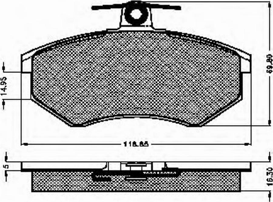 Spidan 31029 - Brake Pad Set, disc brake autospares.lv