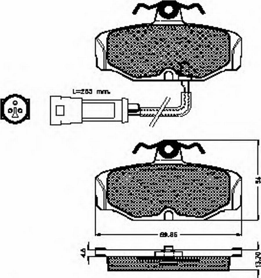 Spidan 31026 - Brake Pad Set, disc brake autospares.lv