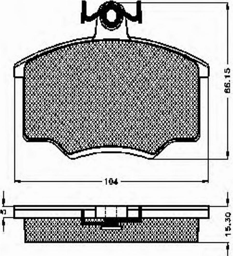 Spidan 31028 - Brake Pad Set, disc brake autospares.lv