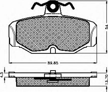 Spidan 31022 - Brake Pad Set, disc brake autospares.lv