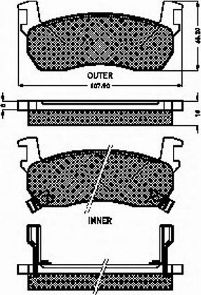 Spidan 31077 - Brake Pad Set, disc brake autospares.lv