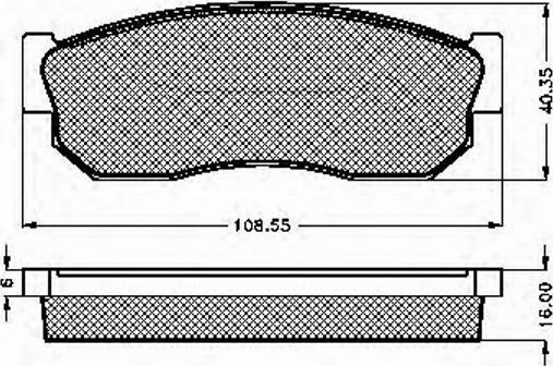 Spidan 31162 - Brake Pad Set, disc brake autospares.lv