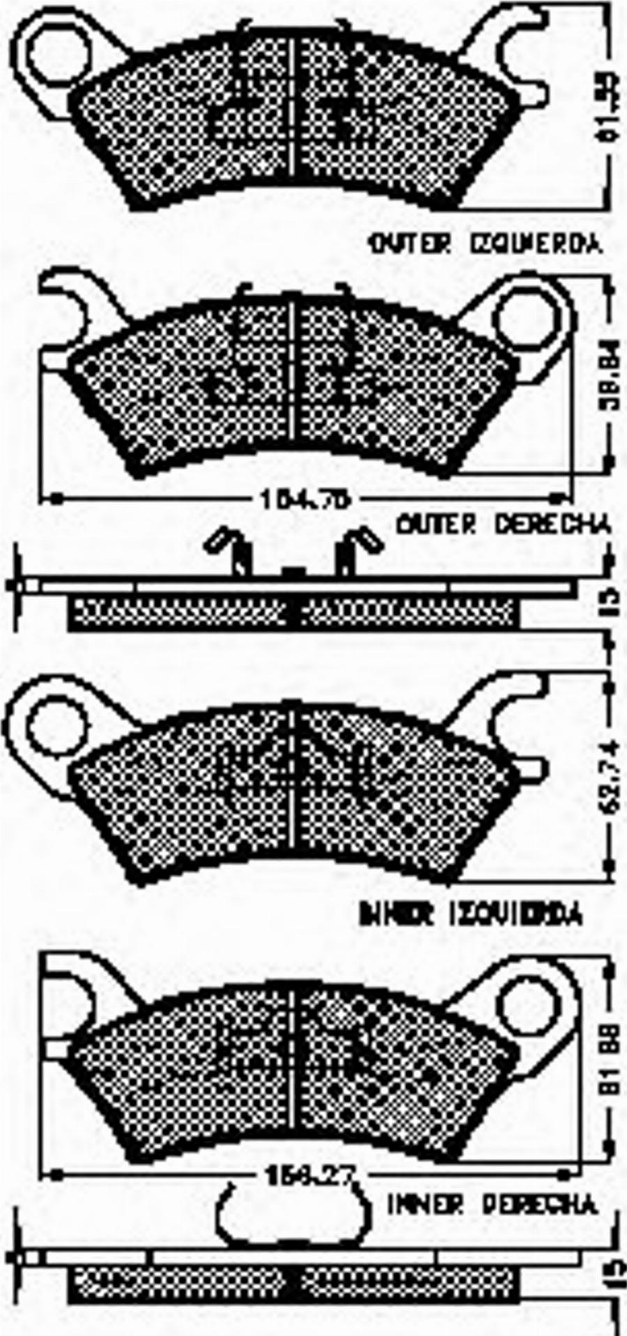 Spidan 31116 - Brake Pad Set, disc brake autospares.lv