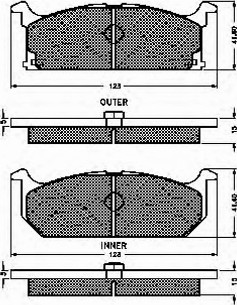 Spidan 31179 - Brake Pad Set, disc brake autospares.lv