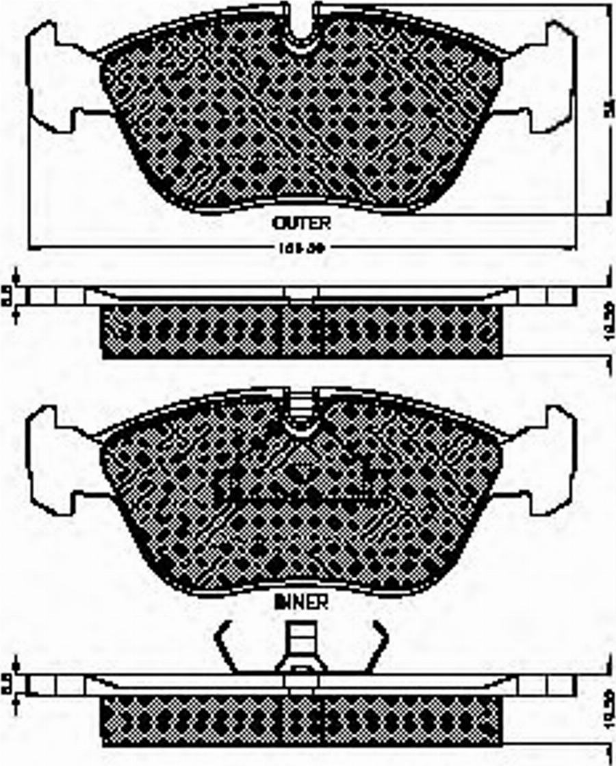 Spidan 31849 - Brake Pad Set, disc brake autospares.lv