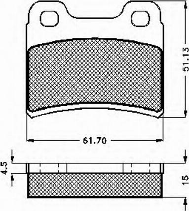 Spidan 31843 - Brake Pad Set, disc brake autospares.lv