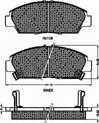 Spidan 31859 - Brake Pad Set, disc brake autospares.lv