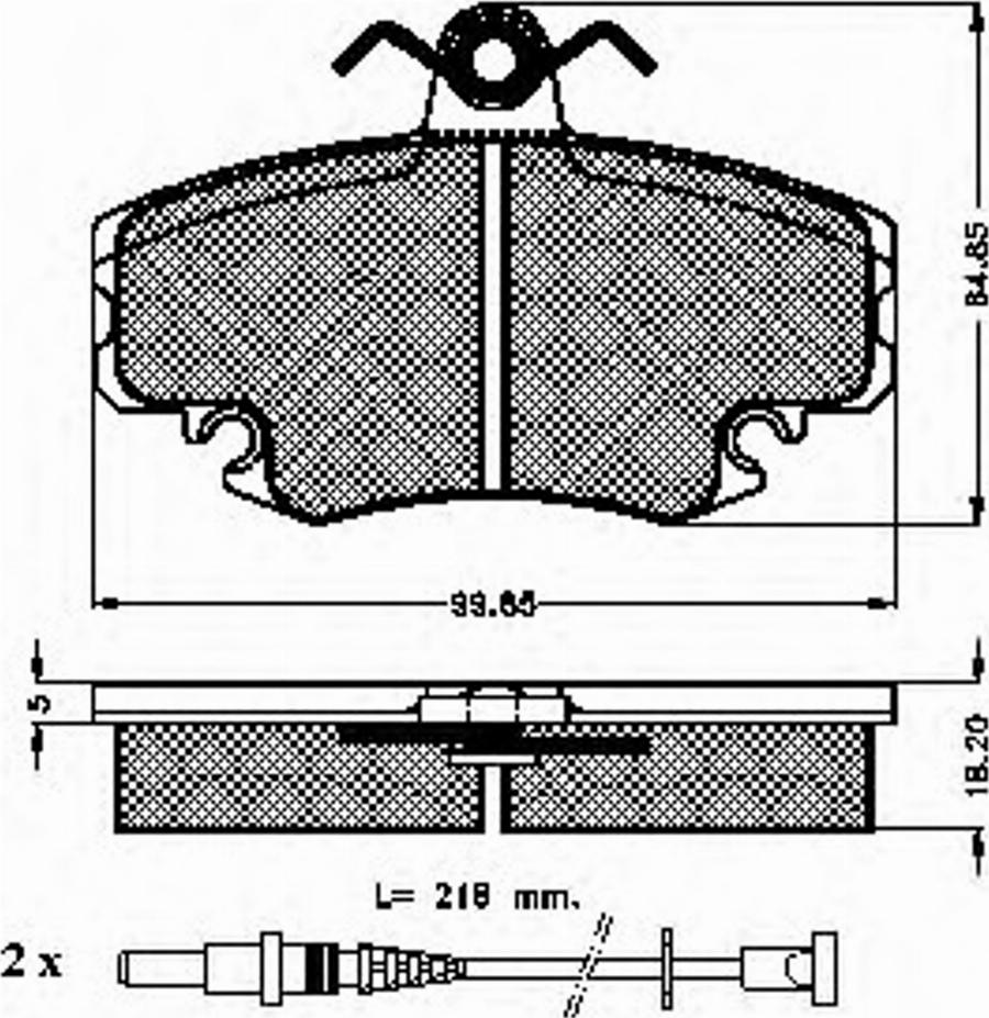 Spidan 31864 - Brake Pad Set, disc brake autospares.lv