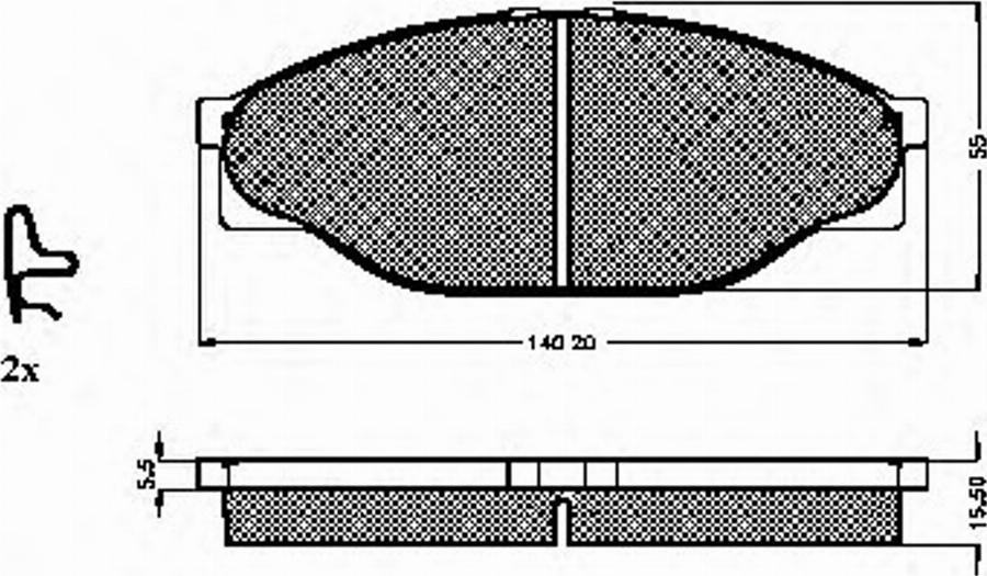 Spidan 31861 - Brake Pad Set, disc brake autospares.lv