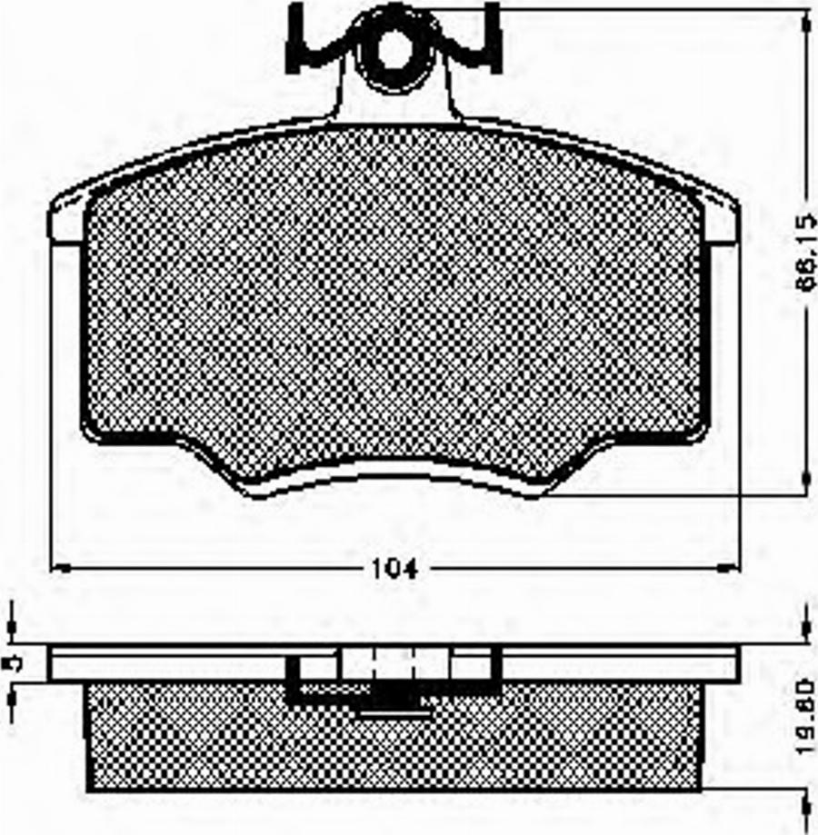 Spidan 31802 - Brake Pad Set, disc brake autospares.lv