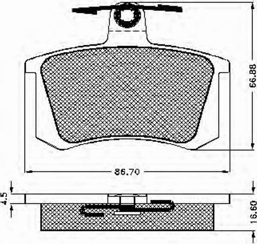 Spidan 31810 - Brake Pad Set, disc brake autospares.lv