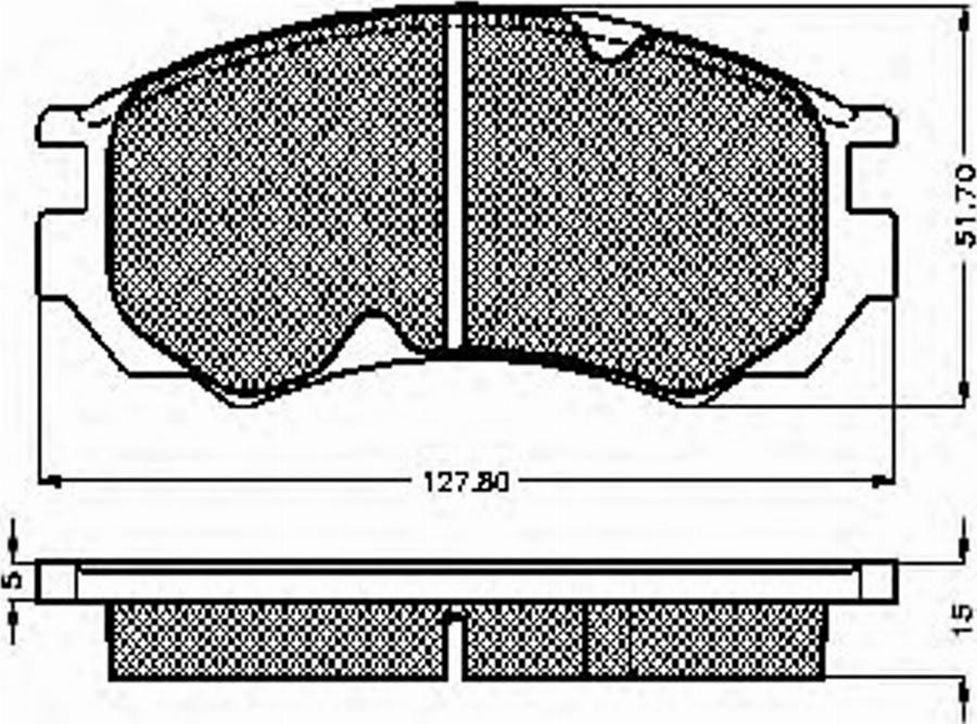 Spidan 31889 - Brake Pad Set, disc brake autospares.lv