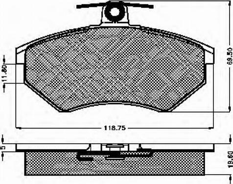 Spidan 31836 - Brake Pad Set, disc brake autospares.lv