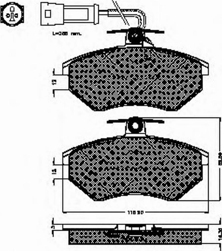 Spidan 31832 - Brake Pad Set, disc brake autospares.lv