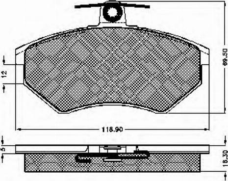 Spidan 31837 - Brake Pad Set, disc brake autospares.lv