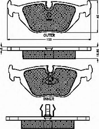 Spidan 31825 - Brake Pad Set, disc brake autospares.lv