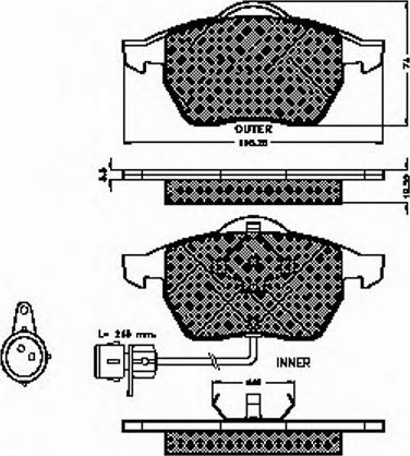 Spidan 31873 - Brake Pad Set, disc brake autospares.lv