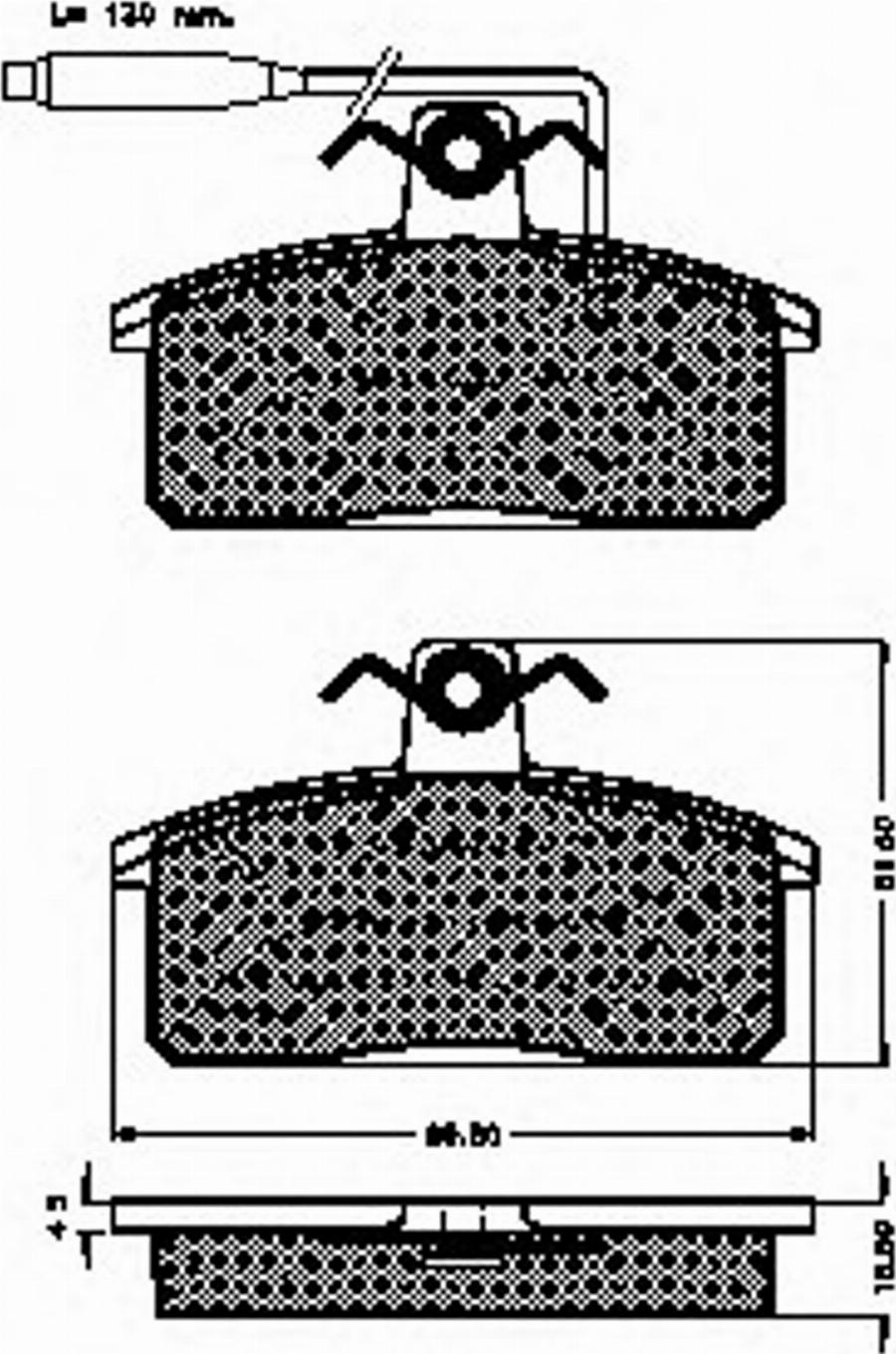 Spidan 31304 - Brake Pad Set, disc brake autospares.lv