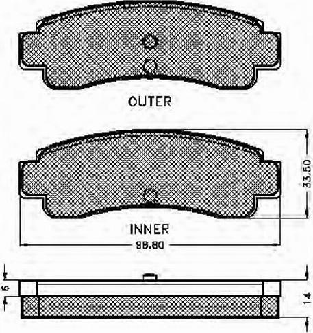 Spidan 31301 - Brake Pad Set, disc brake autospares.lv