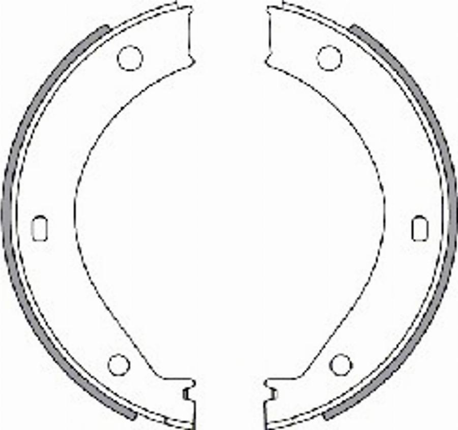 Spidan 31307 - Brake Shoe Set, parking brake autospares.lv