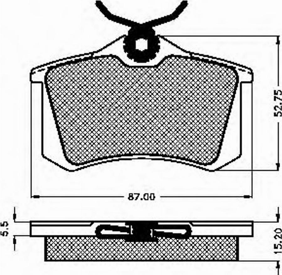 Spidan 31298 - Brake Pad Set, disc brake autospares.lv