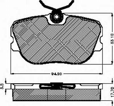 Spidan 31293 - Brake Pad Set, disc brake autospares.lv