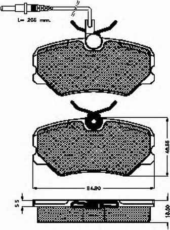 Spidan 31263 - Brake Pad Set, disc brake autospares.lv