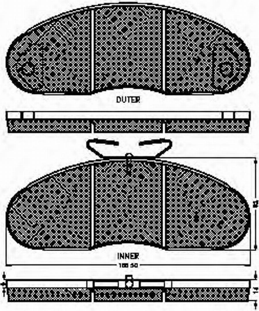 Spidan 31741 - Brake Pad Set, disc brake autospares.lv