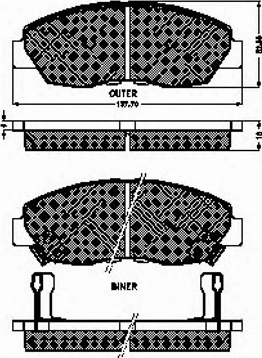 Spidan 31743 - Brake Pad Set, disc brake autospares.lv