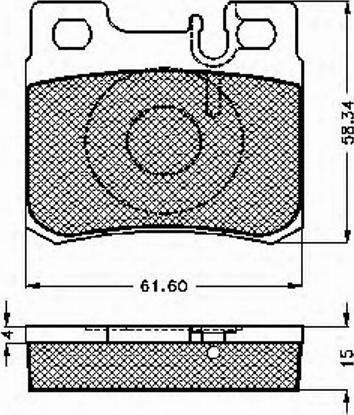 Spidan 31761 - Brake Pad Set, disc brake autospares.lv