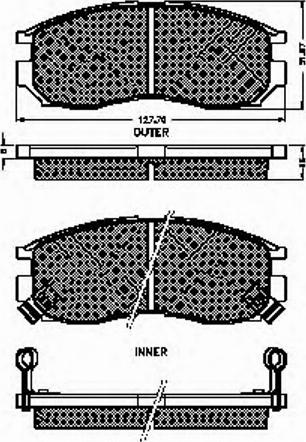 Spidan 31711 - Brake Pad Set, disc brake autospares.lv