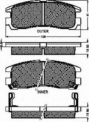 Spidan 31712 - Brake Pad Set, disc brake autospares.lv