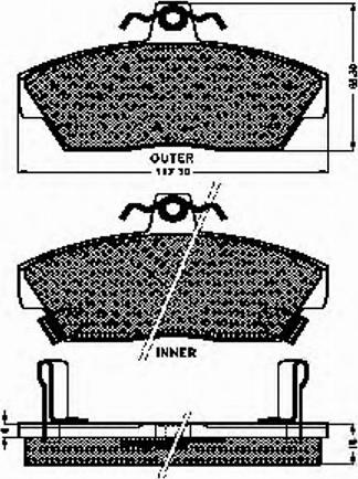 Spidan 31789 - Brake Pad Set, disc brake autospares.lv