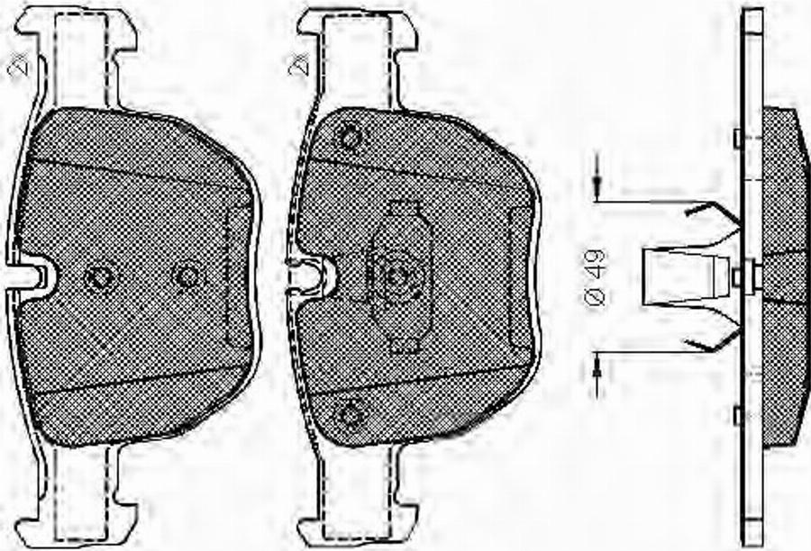 Spidan 32907 - Brake Pad Set, disc brake autospares.lv