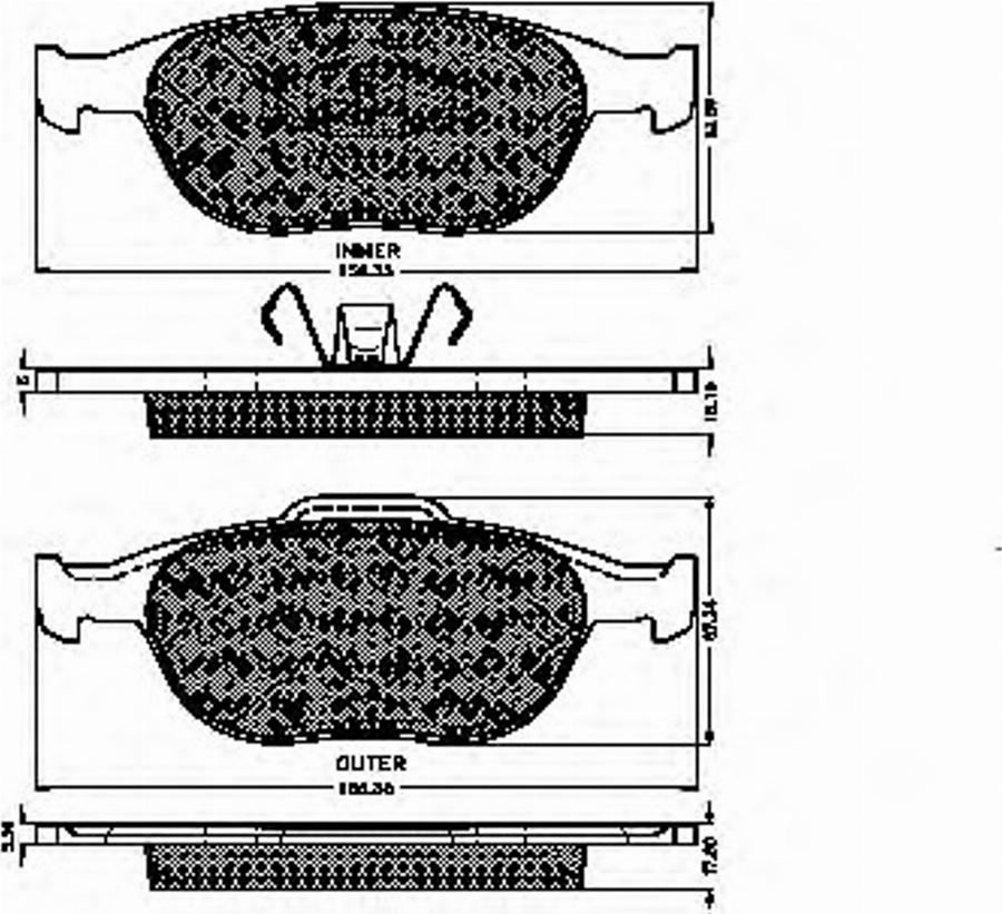 Spidan 32458 - Brake Pad Set, disc brake autospares.lv