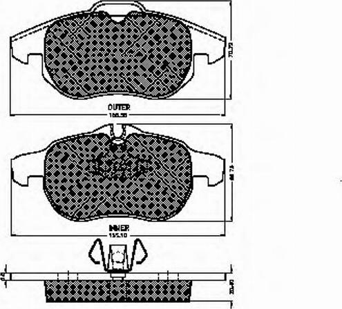 Spidan 32457 - Brake Pad Set, disc brake autospares.lv