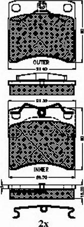 Spidan 32431 - Brake Pad Set, disc brake autospares.lv