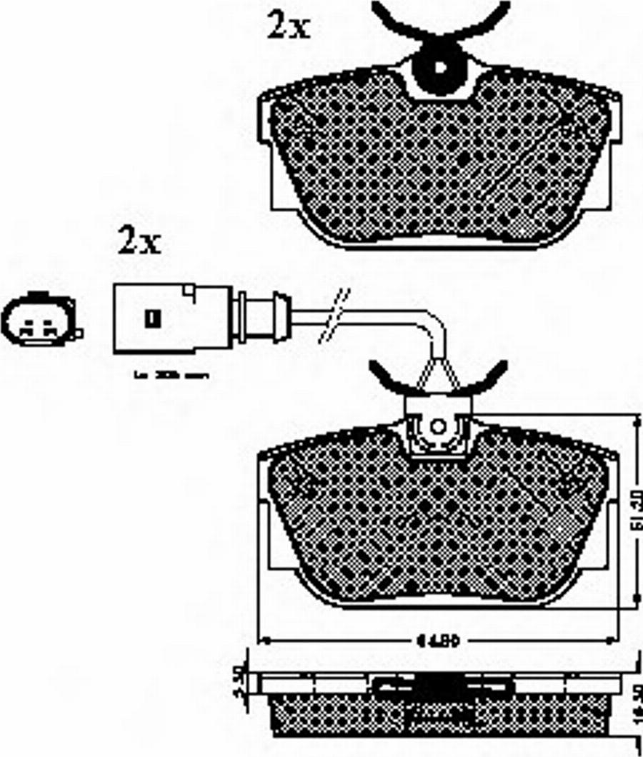 Spidan 32432 - Brake Pad Set, disc brake autospares.lv