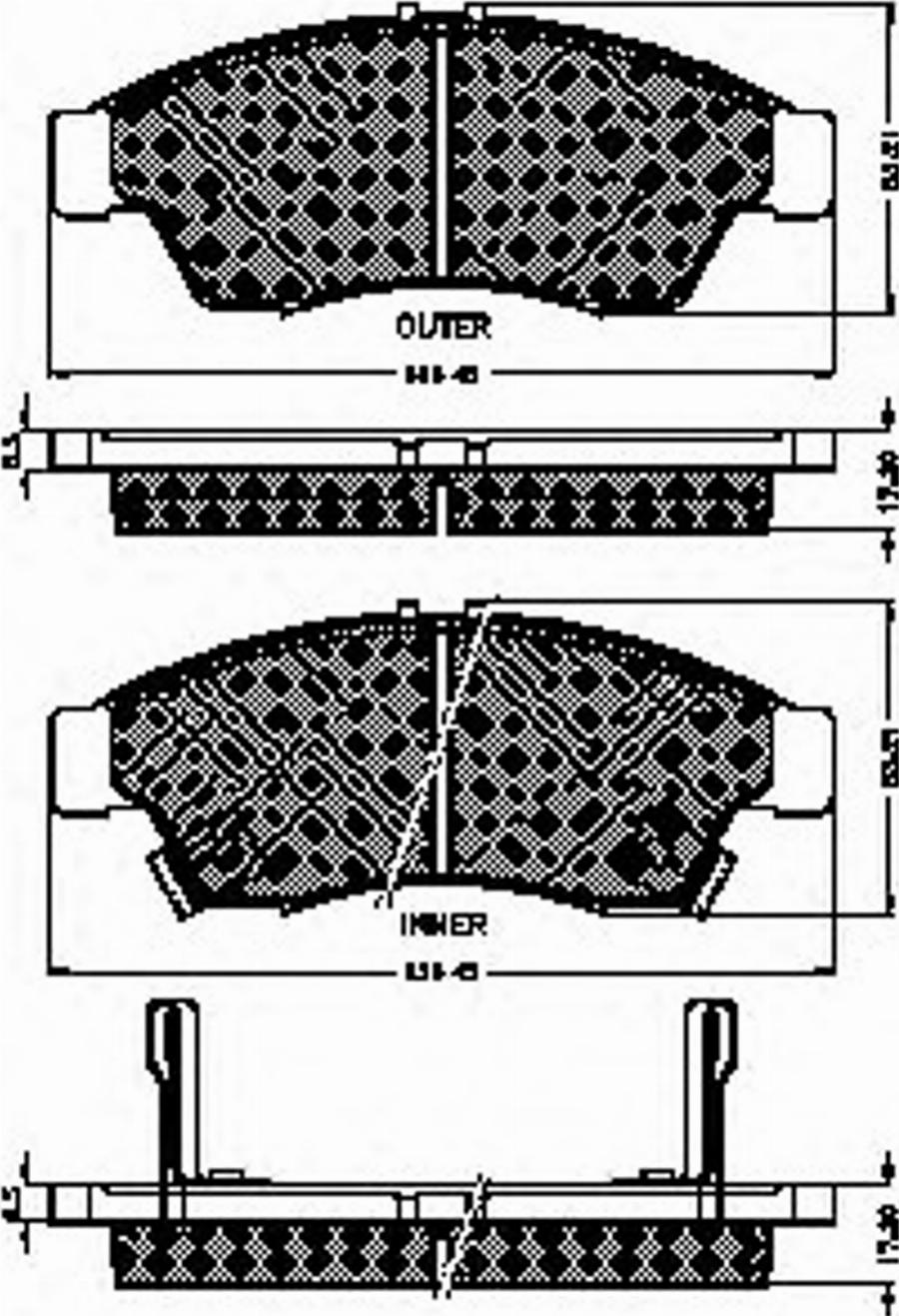 Spidan 32426 - Brake Pad Set, disc brake autospares.lv