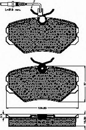 Spidan 32590 - Brake Pad Set, disc brake autospares.lv