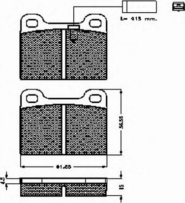 Spidan 32545 - Brake Pad Set, disc brake autospares.lv