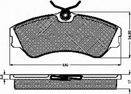 Spidan 32552 - Brake Pad Set, disc brake autospares.lv