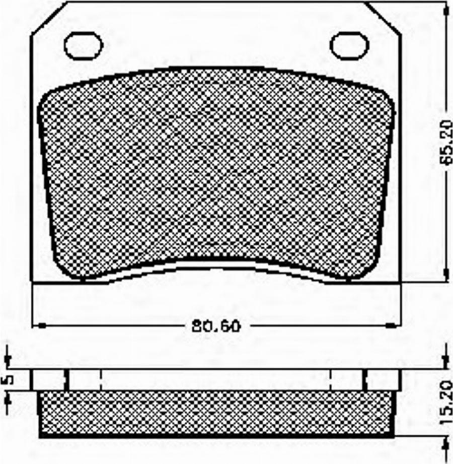 Spidan 32586 - Brake Pad Set, disc brake autospares.lv