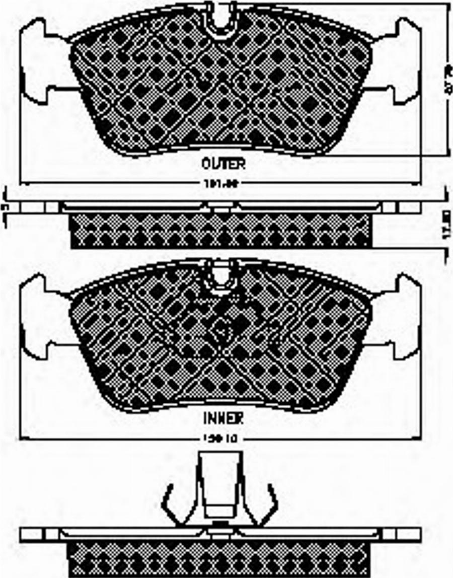 Spidan 32533 - Brake Pad Set, disc brake autospares.lv