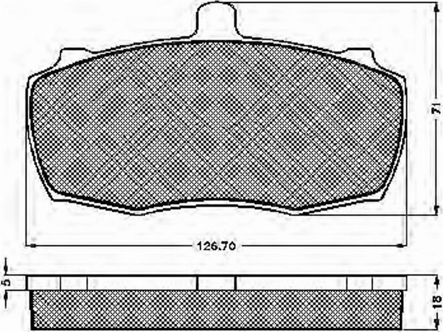 Spidan 32658 - Brake Pad Set, disc brake autospares.lv