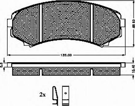 Spidan 32660 - Brake Pad Set, disc brake autospares.lv