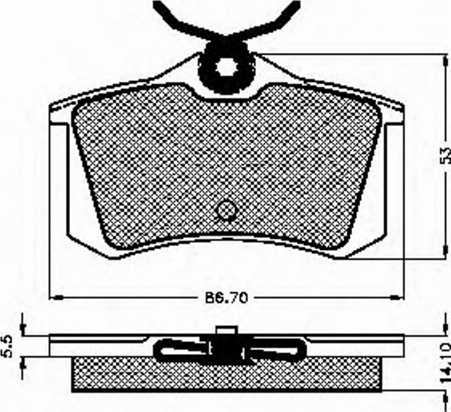 Spidan 32639 - Brake Pad Set, disc brake autospares.lv