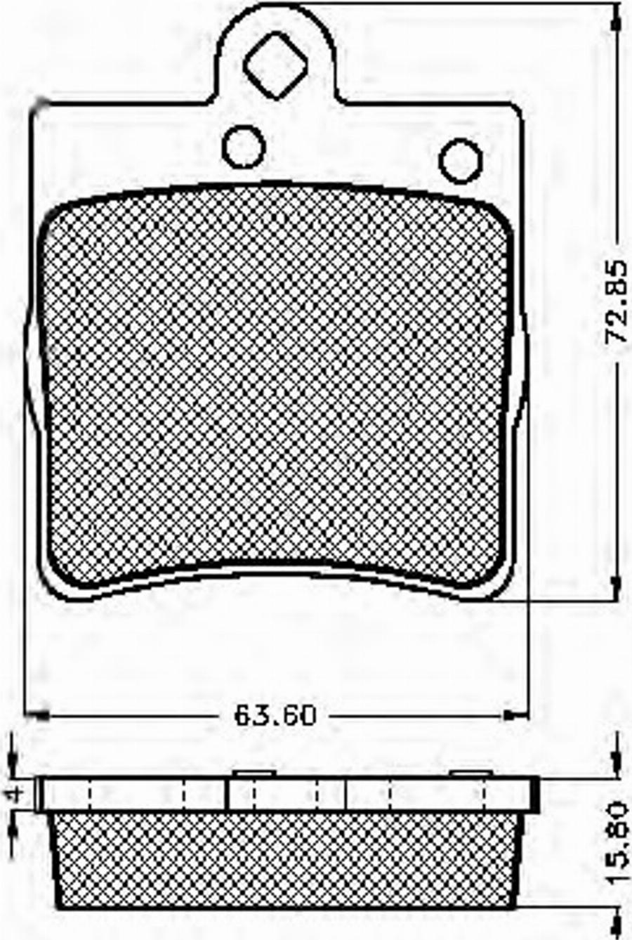 Spidan 32631 - Brake Pad Set, disc brake autospares.lv